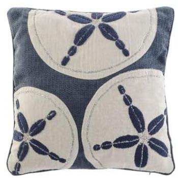 Cojín Home ESPRIT Azul Beige Mediterráneo 45 x 15 x 45 cm