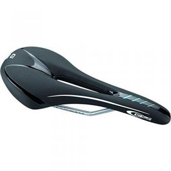 GES Road Xennox Sillín MTB, Negro y Azul, Unisex