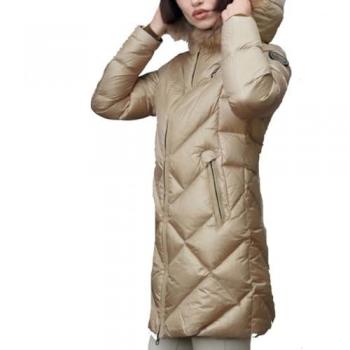 Parka Entallada Acolchada de Nylon para Mujer Althea Beige Blauer 2024