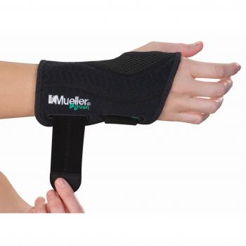 Mueller Green - Muñequera para mano derecha, color negro