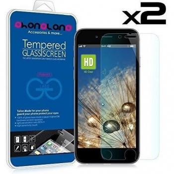 PACK 2 UNIDS - 2 x Film protector pantalla de cristal templado Premium para Apple iPhone 6