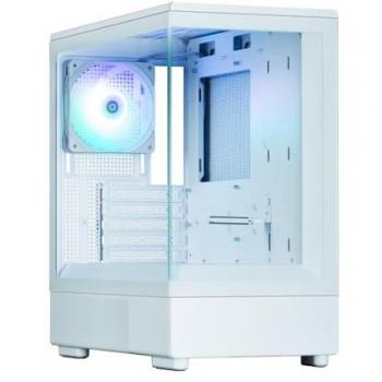 Zalman P10 White Micro-ATX RGB Mini Tower Case with Tempered Glass Panels