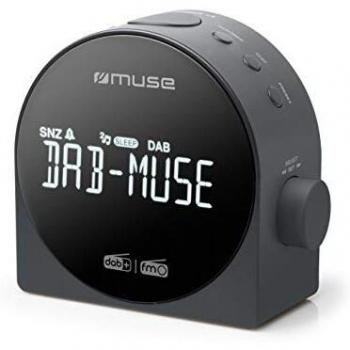 Radio Reloj Despertador DAB+/FM MUSE M-185CDB con Pantalla Grande y Doble Alarma