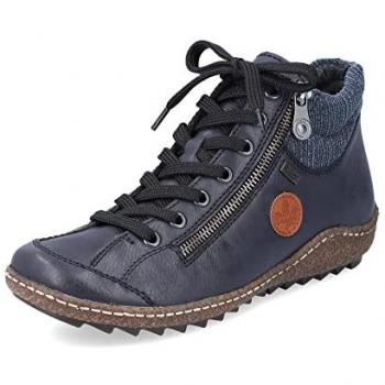 Botas de Tobillo Rieker para Mujeres, Resistentes al Agua, Color Azul Marino, Talla 36 EU / 3.5 UK