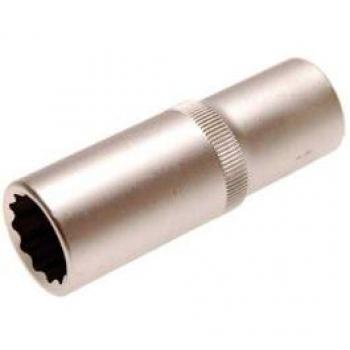 Llave de vaso profunda 18 mm, 1/2, 12 caras