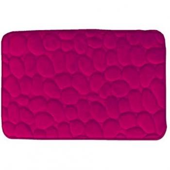 Secaneta Alfombra DE BAÑO Piedras - Fucsia, 040x060 cm.