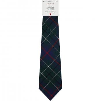 Mens All Wool Tie Woven Scotland - Duncan Modern Tartan