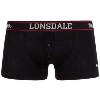 Lonsdale London Oakworth Men's Boxer Shorts - Black - Sizes M to XXL - 2-Pack