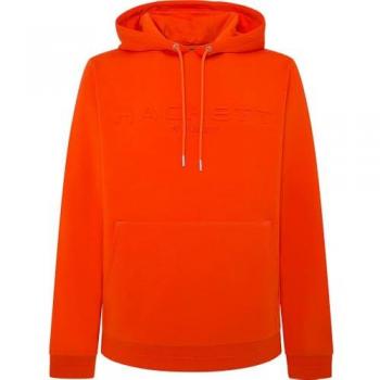 Sudadera de Hombre Hackett Sport con Capucha Ajustable, Color Naranja, Casual, Algodón