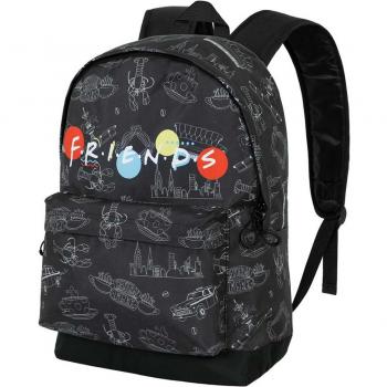 Mochila HS Fan 2.0 Friends Lights Warner Karactermania Negro