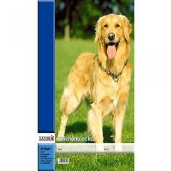 LANDRÉ Zeichenblock DIN A4, 100 g/qm, 10 Blatt, perforiert