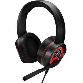 ADATA XPG EMIX H20 Gaming Headset with Adjustable Microphone, Wired, Virtual 7.1 Surround Sound 50mm Drivers, RGB Lighting Effect, Black