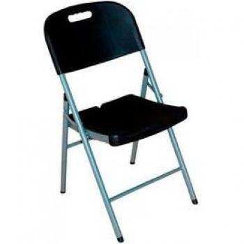 Silla plegable con asa negra 47x58x87cm