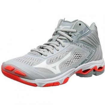 Mizuno Wave Lightning Z5 Mid, Zapatillas de Voleibol Mujer, Gris