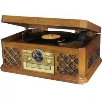 Roadstar HIF-1690BT - Giradiscos, color madera