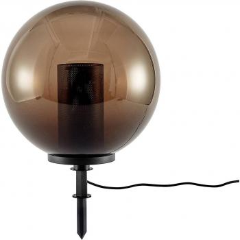 Lámpara Globo Decorativa Kibara Ø 50 cm Moderna en Gris de Plástico (1 Llama, E27) de Lindby
