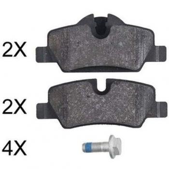 Juego de 4 Pastillas de Freno A.B.S. 35049 para Disco, Compatible con MINI