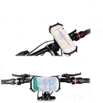 Vkatech Anti vibración Soporte de Bicicleta Soporte Para Teléfono Celular Universal Prevención de Caídas Manillar de la Bicicleta Soporte Con Rotación 360 Para 3.5 a 6.5 pulgadas Teléfono y GPS