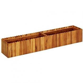vidaXL Garden Raised Bed 150x30x25 cm Solid Acacia Wood