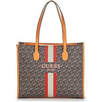BOLSO DE HOMBRO GUESS SILVANA TOTE MARRÓN