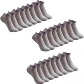 Caudblor 12 Pares No Show calcetines de corte bajo para hombres y mujeres, Blanco/Hombre