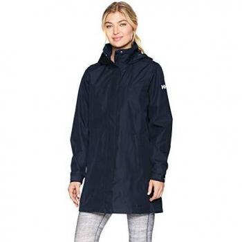 Helly Hansen Women's Aden Long Rain Coat Navy 2XL