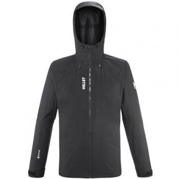 Chaqueta impermeable Millet Seneca Gore-Tex 2L para hombre color negro con capucha