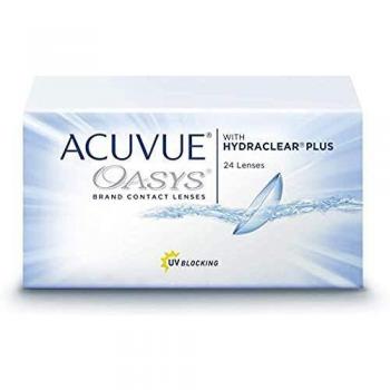 ACUVUE® OASYS with HYDRACLEAR® PLUS - Lentillas quincenales - protección UV - 24 lentes