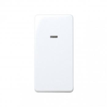 Interruptor bipolar 16A con piloto estrecho blanco nieve SIMON 27134-64