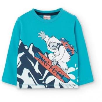 Camiseta de punto de bebé niño Boboli con manga larga y estampado frontal