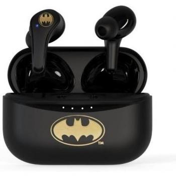 Auriculares inalámbricos DC Comics con logotipo de Batman, color negro y oro, tamaño único