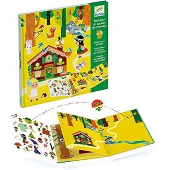 DJECO bosque mágico Pegatinas Globos UNISEX-INFANTIL, multicolor
