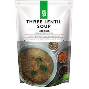 Auga Sopa ecológica de 3 Lentejas 400 ml