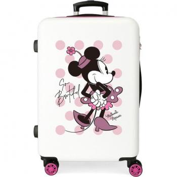 Disney So Beautiful 65cm Maleta Mediana Rígida para Mujer con Capacidad de 56L en Color Rosa