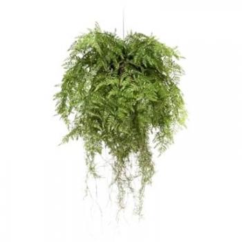 Helecho Colgante Artificial Esmeralda con Raíces 55 cm