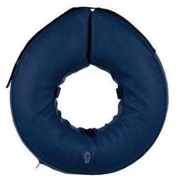 Collar Protector Inflable para Perros Talla M (40-45 cm) Color Azul