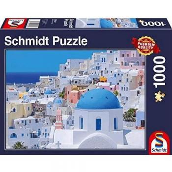 Schmidt Spiele Santorini Puzzle - 1000 Pieces Kykladische Islands