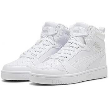 Zapatilla Junior Puma Rebound V6 Mid Blanca Cool Light Gray 38