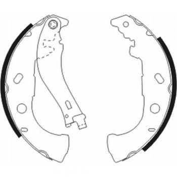 Juego de zapatas de freno ABE C0F015ABE - Zapatas de freno, marca ABE, modelo C0F015ABE