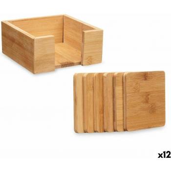 Posavasos de Bambú Cuadrados (12 Unidades) - 7 Piezas