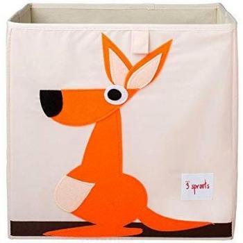 3 Sprouts - Caja de almacenamiento cúbico - Contenedor de almacenamiento para niños y niños pequeños, Canguro