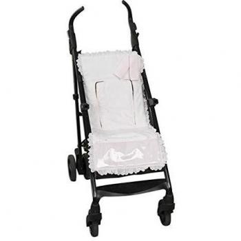 Babyline Colchoneta Silla Ligera Reversible Con Cubre Arnés Line Rosa - Colchoneta para silla de paseo, niñas