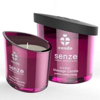 SWEDE - SENZE AROUSING VELA MASAJE - LIMÓN, PIMIENTA, EUCALIPTO | Vela de Masaje con Aceites Esenciales