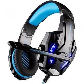 Gaming de Diadema,Rixow G9000 Auriculares Estéreo del Juego con Control de Volumen Luz Mic Bajo LED para PS4 PC