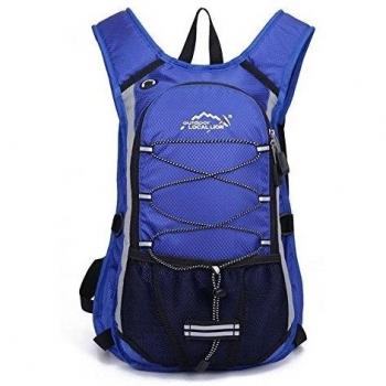 Minetom Ultra Ligero 12L Mochilas Impermeable Viaje Morral Deporte Sport Multifunción Bolsa Plegable Trekking Viajes Azul Version A