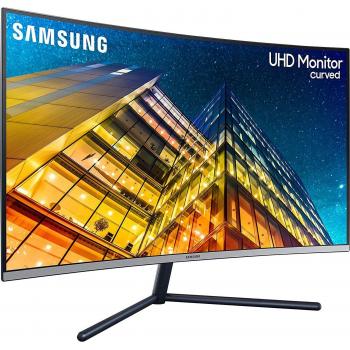 Samsung LU32R590CWPXEN 32 Curved UHD 4K Monitor, 3840x2160, 60Hz, 250cd/m², Contrast Ratio 2500:1, Grey