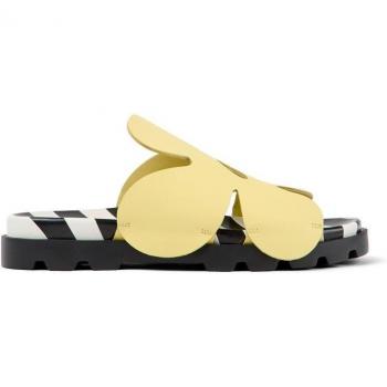 Sandalias de Hombre Camper de Piel con Flor Frontal - Varios Colores, Talla 41, Amarillo