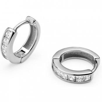 Pendientes aros Miami de Plata de Ley 925 y baño de rodio