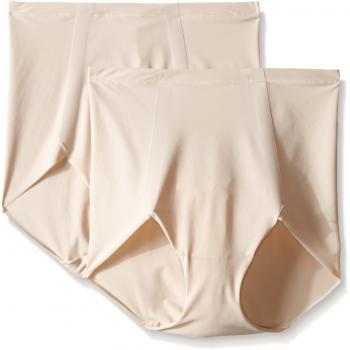 Maidenform Sleek Smoothers-2 Pack Briefs, Braguitas Moldeadoras para Mujer, Rosa