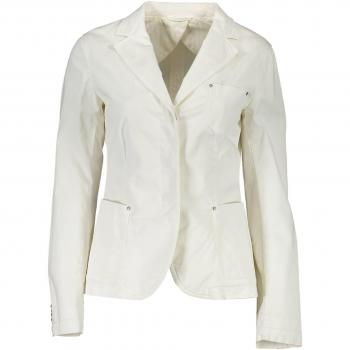 Gant Elegant White Cotton Classic Jacket - Size M